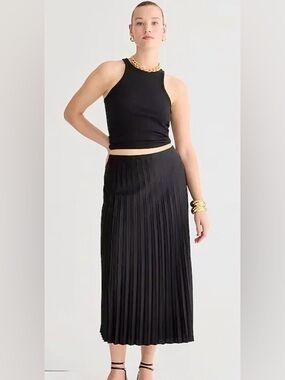 J.Crew Gwyneth Pleated Slip Skirt